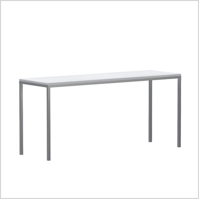 NewYork steel sitztisch 160 x 50 weiß schraeg